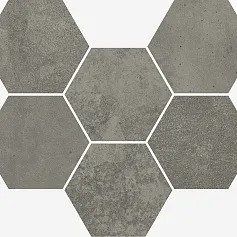 Мозаика Терравива dark mosaico Хексагон 25x29