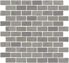 Керамическая плитка Декор kerama marazzi mbd011 Про Лаймстоун Антика 3 мозаичный серый матовый 30x32