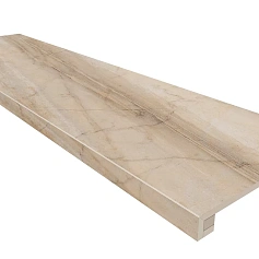 Ступени Комплект estima br02 Бернини/ bernini Беж (Ступень 33x120 Непол. Прямоугол. Бортик Без Насечек + Подступенок 14,5x120) 33x120