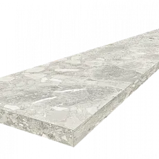 Ступени coliseumgres Брера/ brera Уайт Угловая Правая 620070002486 Серый 33x120