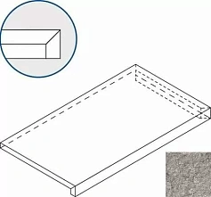 Италон Ступень Италон Discover X2 Grey Scalino Angolare Dx 33x60 серый 