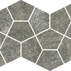 Мозаика Италон Магма/ magma Фог Призм 620110000247 Серый 20.5x41.3