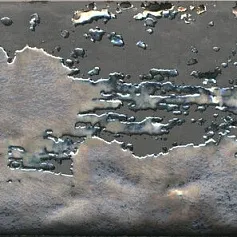 Керамогранит Декор Граффити металл серый темный 9,9x20