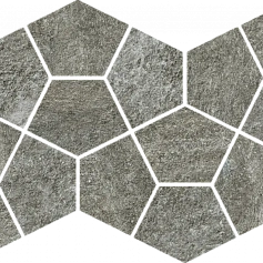 Мозаика Италон Магма Фог Призм 620110000247 серый 20.5x41.3