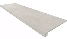 Ступени estima Комплект nl02 nolana light grey (Ступень 33x120 неполированный прямоугольный бортик без насечек и Подступенок 14,5x120) 33x120