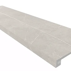 Ступени estima Комплект nl02 Нолана light grey (Ступень 33x120 неполированный прямоугольный бортик без насечек и Подступенок 14,5x120) 33x120