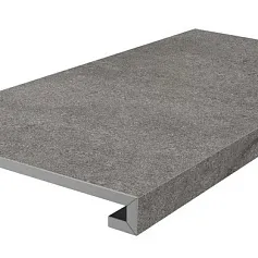 Ступени kerama marazzi km8080g0051rgcf фронтальная клееная Портленд серый тёмный матовый обрезной 33x80