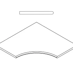 Керамогранит БЛЭК БОРТИК УГЛ.ЗАКР.30 60x60