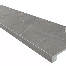 Ступени estima Комплект nl03 Нолана dark grey (Ступень 33x120 неполированный прямоугольный бортик без насечек и Подступенок 14,5x120) 33x120