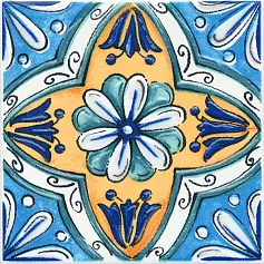 Керамическая плитка Вставка kerama marazzi stg\a489\1146h Капри майолика 9.8x9.8