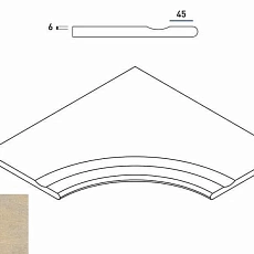 Керамогранит СЭНД БОРtИК 60x60 С ВЫЕМКОЙ УГЛ.ЗАКР.30 60x60