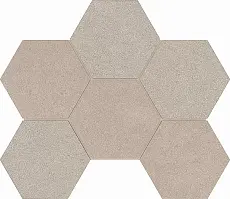 Мозаика estima ln01/te01 luna hexagon beige бежевый 25x28.5