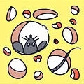 Керамическая плитка Декор Кошки-Мышки. Сыр и Мышка 20x20