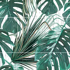 Керамическая плитка Панно altacera Парадайс s/3 sw9par55 зеленый 50x75