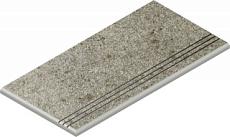 Ступени Нордика Сильвер закругленная грип левая 620040000166 серый 30x60