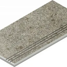 Ступени Нордика Сильвер закругленная грип левая 620040000166 серый 30x60