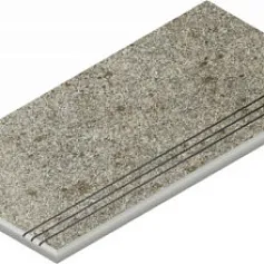 Ступени Нордика Сильвер закругленная грип левая 620040000166 серый 30x60