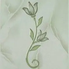 Керамическая плитка софия тюльпан зеленый 20x30