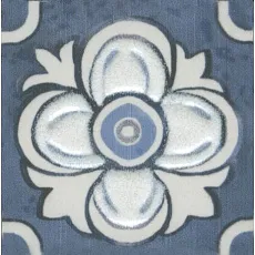 Керамогранит Вставка Алмаш синий 4,9x4,9