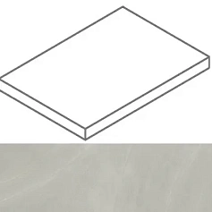 Ступени Континуум Сильвер ступ. угл.лев 33x160