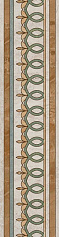 Керама Марацци Бордюр Эвора обрезной бежевый 