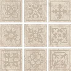 Керамогранит Альпы Белый Вставка 10x10