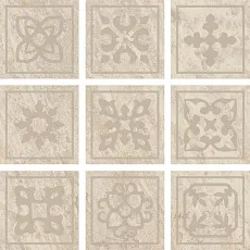 Керамогранит Альпы Белый Вставка 10x10