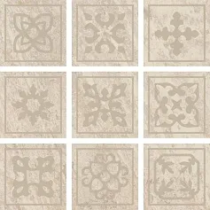 Керамогранит Альпы Белый Вставка 10x10