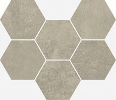Мозаика terraviva greige mosaico hexagon 25x29