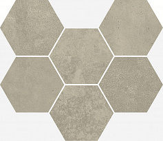 Италон TERRAVIVA GREIGE MOSAICO HEXAGON серый 