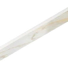 Плинтус Италон Стелларис/ stellaris Каррара Айвори Шлифованный 610130007458 Белый 7.2x60