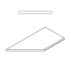 Керамогранит orobico bor.30x60 round sx 30x60