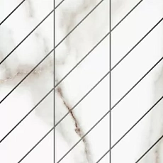 Мозаика Фальшмозаикаestima sm03 Аметис Суприм ferrum corner right белый полир. 30x60