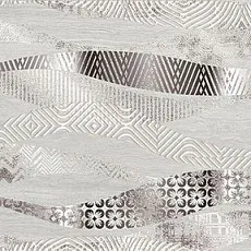 Керамическая плитка Треви decor grey onda 25,1x70,9