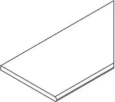 Бортик Италон Магма Айс закругленный правый 620090001364 бежевый 30x60