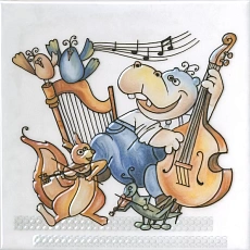 Керамическая плитка Декор kerama marazzi vt\a482\5232 Симфония 3 глянцевый 20x20