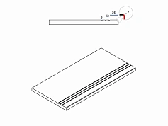 Бортик Италон Авангард X2 Блэк грип 620090001172 черный