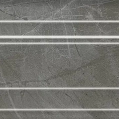 Керамическая плитка Бордюр kerama marazzi blf026r Багет Риальто серый темный глянцевый обрезной 7.3x40