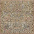 Керамическая плитка Панно Виченца золото 45x45