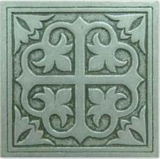 Керамическая плитка enigma вставка серебряный 7,5x7,5