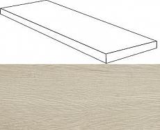 Ступени верити вайт угловая левая 33x120