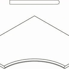 Керамогранит Бортик Италон Дискавер x2 grey bordo angolare round 60x60 60x60