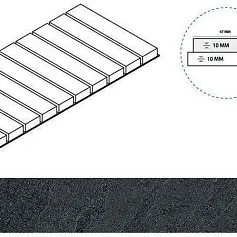 Керамогранит титанио решётка стрим 10 пр 25x60