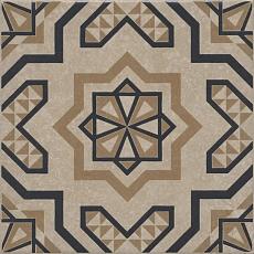 Керамическая плитка Декор kerama marazzi kmd3sta046gn Касабланка бежевый светлый матовый 20x20