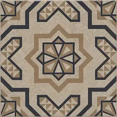 Керамическая плитка Декор kerama marazzi kmd3sta046gn Касабланка бежевый светлый матовый 20x20