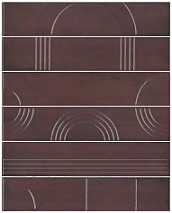 Керама Марацци Панно Kerama Marazzi KMP3STA006RN6X Панно Мажорель бордовый глянцевый из 6 частей бордовый 