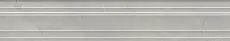 Керамическая плитка Бордюр kerama marazzi blf022r Багет Риальто серый светлый глянцевый обрезной 7.3x40