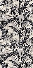Керамическая плитка Тропикаль листья чёрный обрезной 30x60