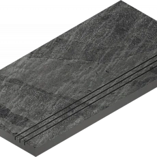 Бортик Италон Материя x2 Титанио грип 620090001210 черный 30x120