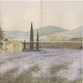 Керамическая плитка Панно Пикарди Лавандовое поле 30x60